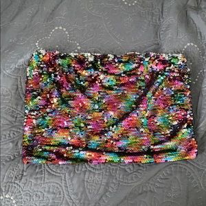 Wild Fable sequin tube top